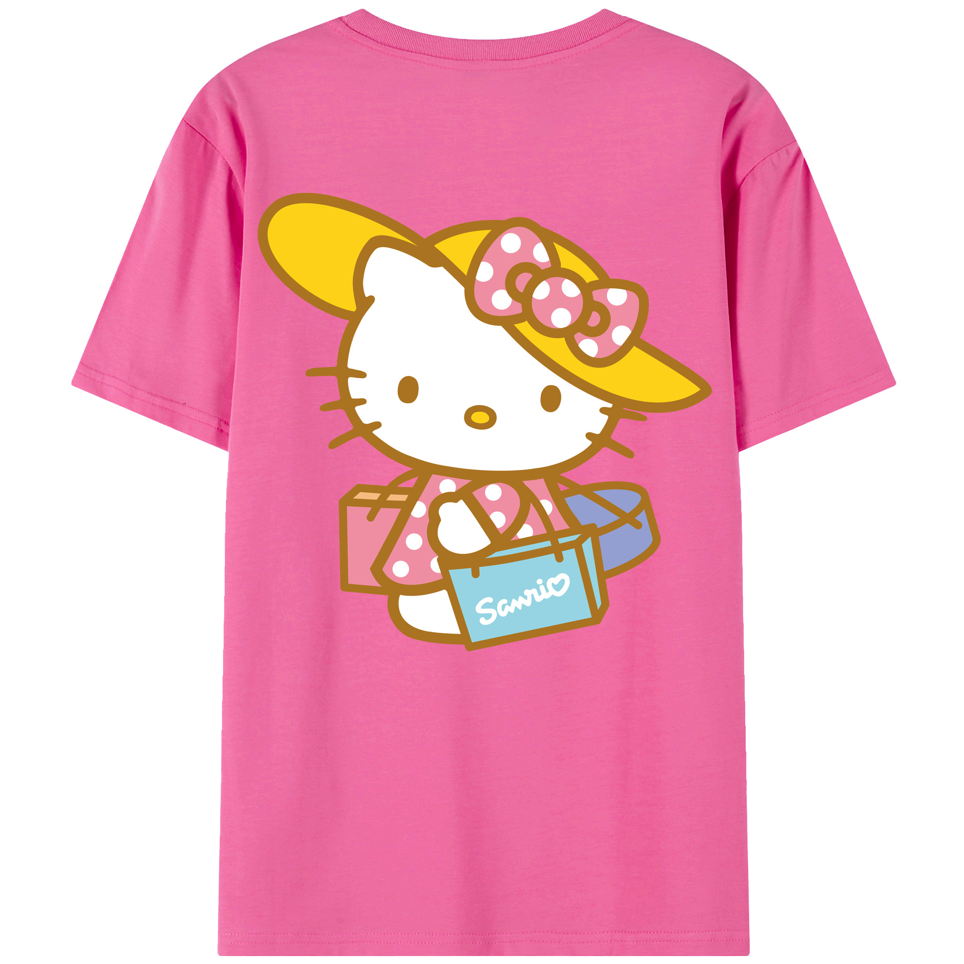 （画像用） Hello Kitty ハローキティ レディース半袖Tシャツ(バックプリント)